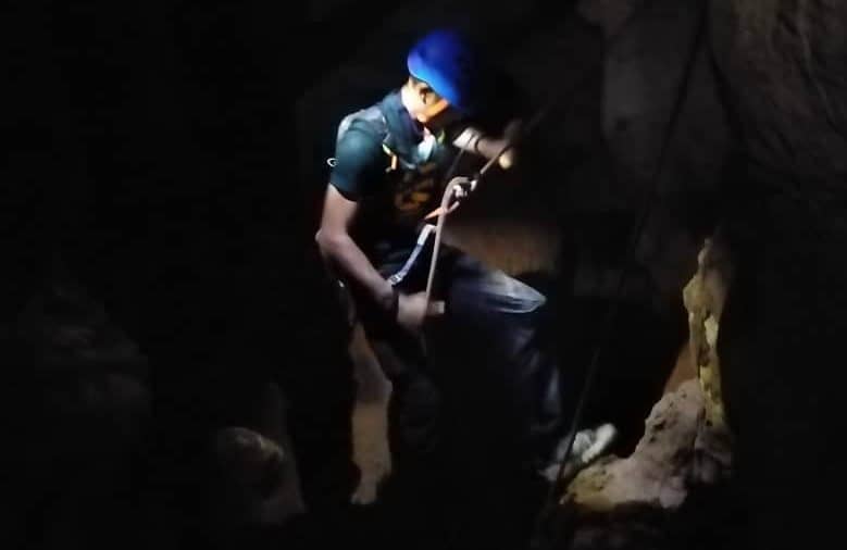 Caving Abseiling